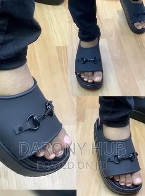 UNIQUE Luxury BLACK Sandals for Men