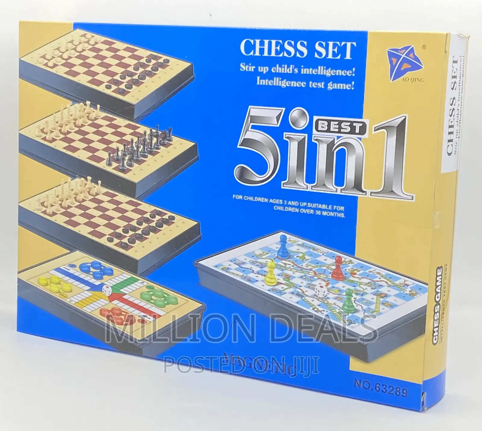 Unique 5in1 Chess Magnetic Board Set Games