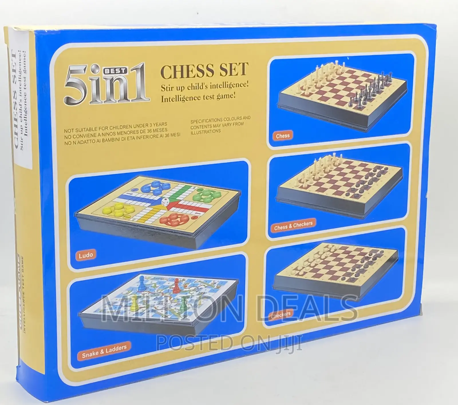Unique 5in1 Chess Magnetic Board Set Games