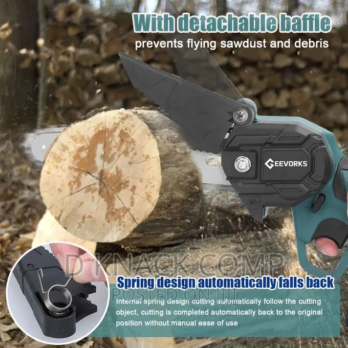 2 Batteries 6inch Portable Electric Pruning Saw Rechargeable