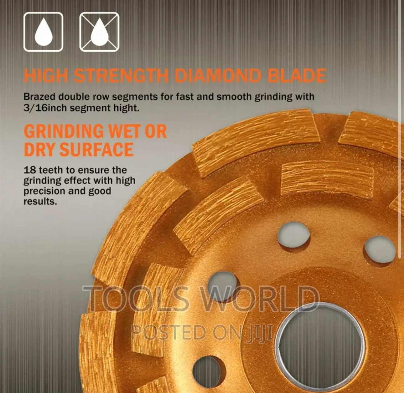 Diamond Cup Wheel 7”
