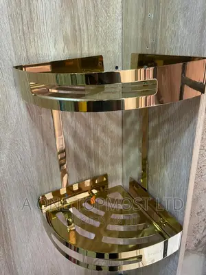 Gold Corner Shelves