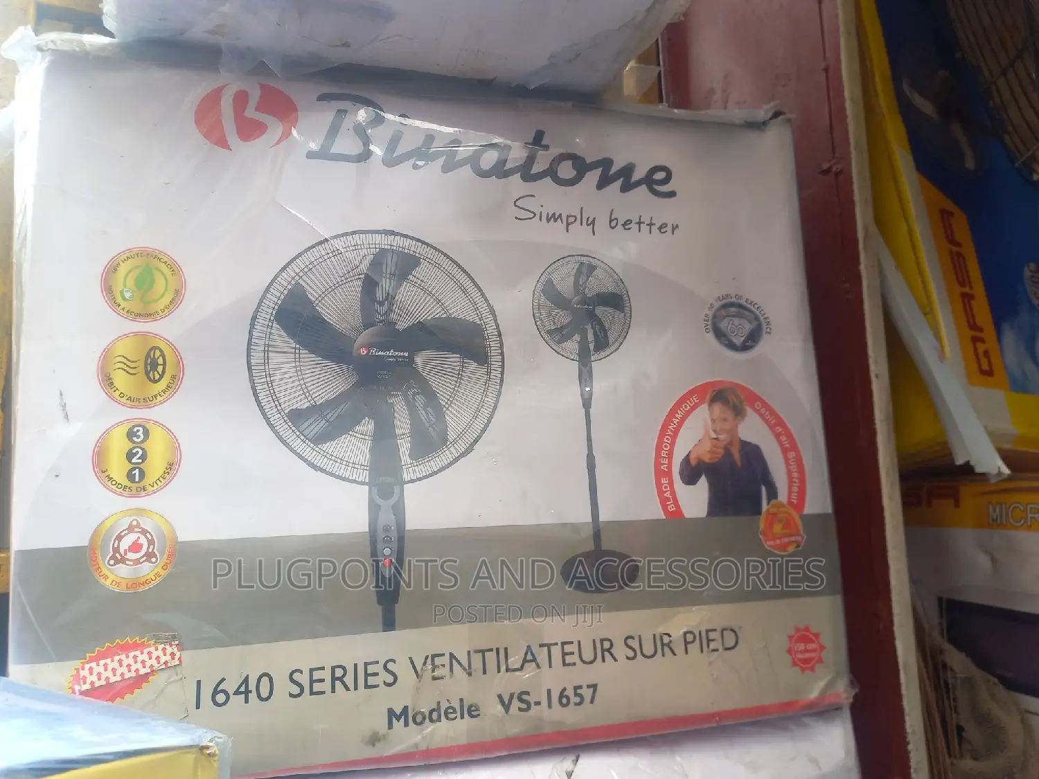 16" Binatone Stand Fan Model 1657