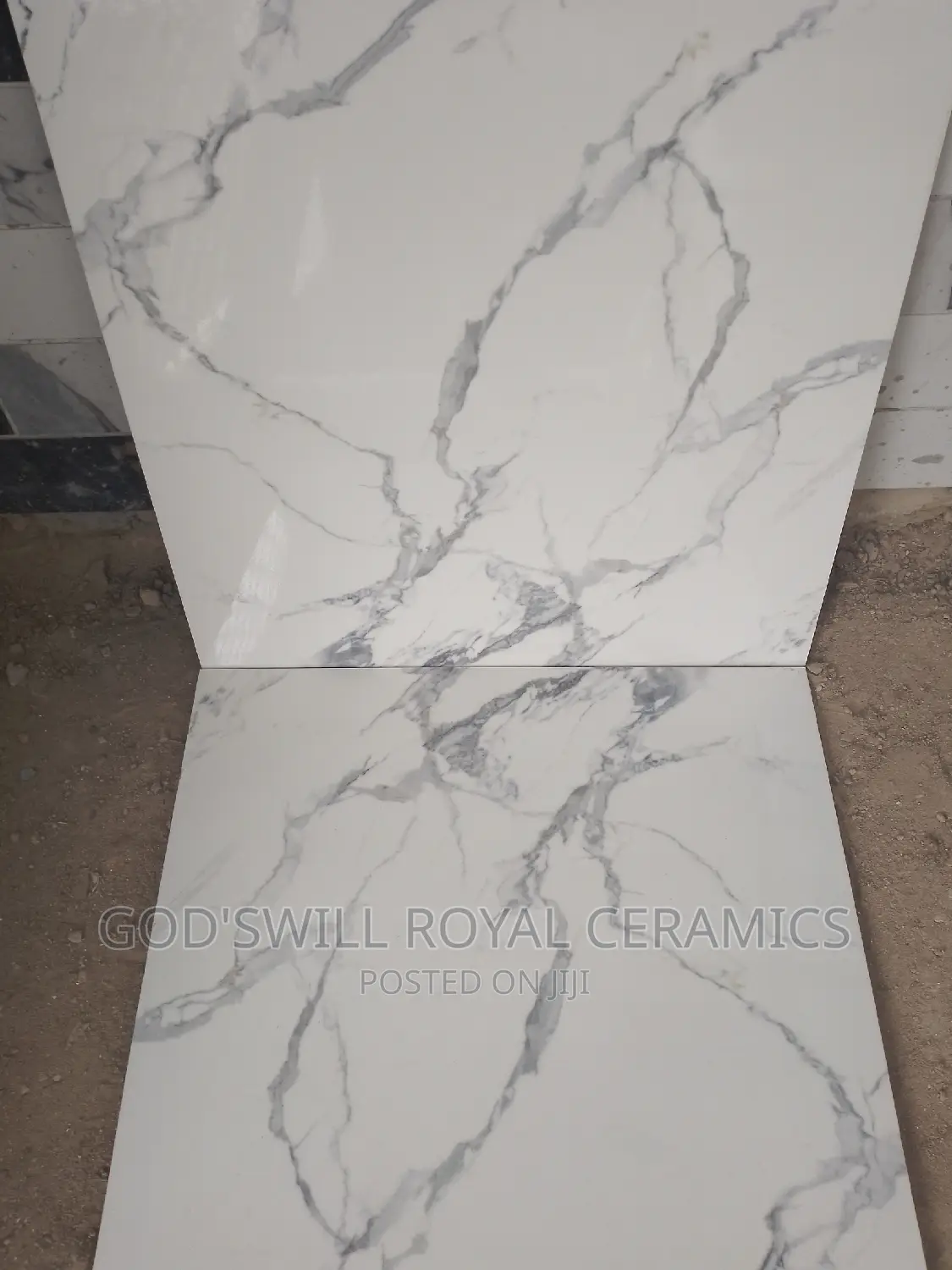 White Carara Tiles