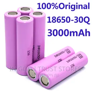 3.7V 3000mah 18650 Battery for Samsung 2 Pieces