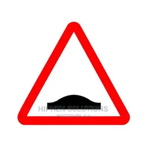 Hiphen Solutions Safety Hump Warning Sign
