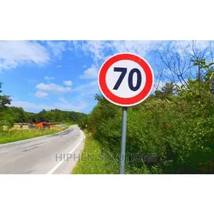 Aluminum Reflective Safety Maximum Speed Warning Sign