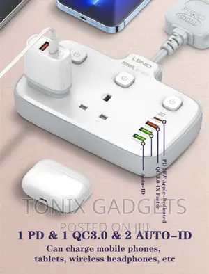 2 Ways Power Extension Socket - 2500W - Model SK2492