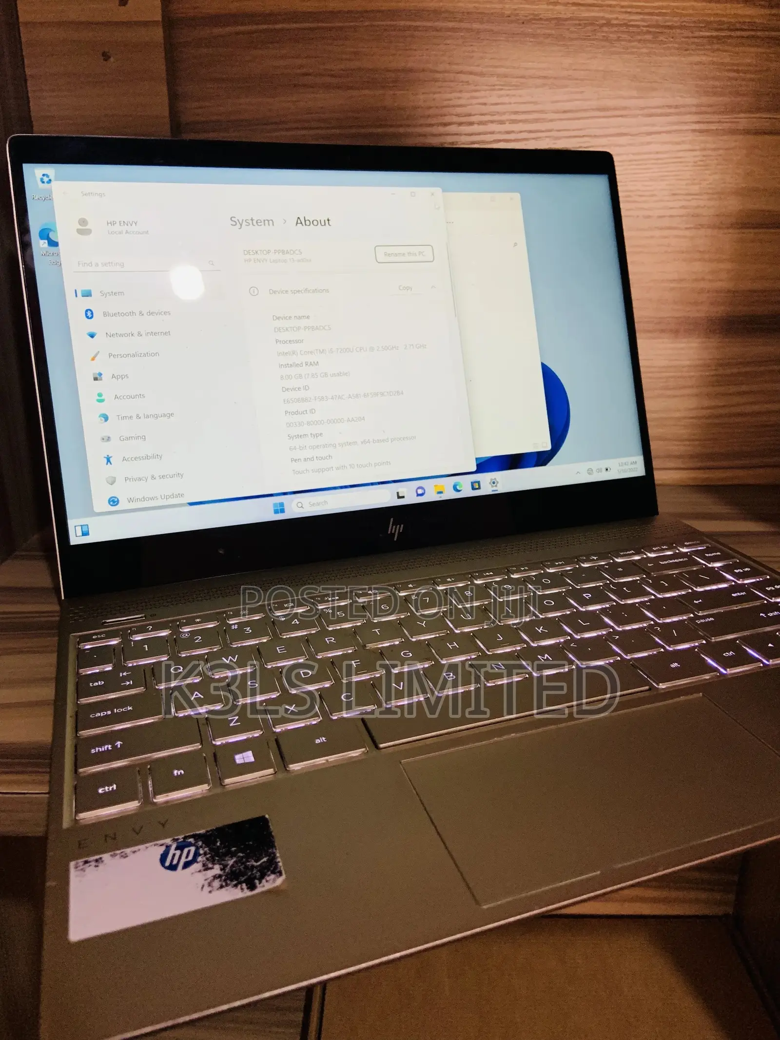 Laptop HP Envy 13 8GB Intel Core I5 SSD 512GB