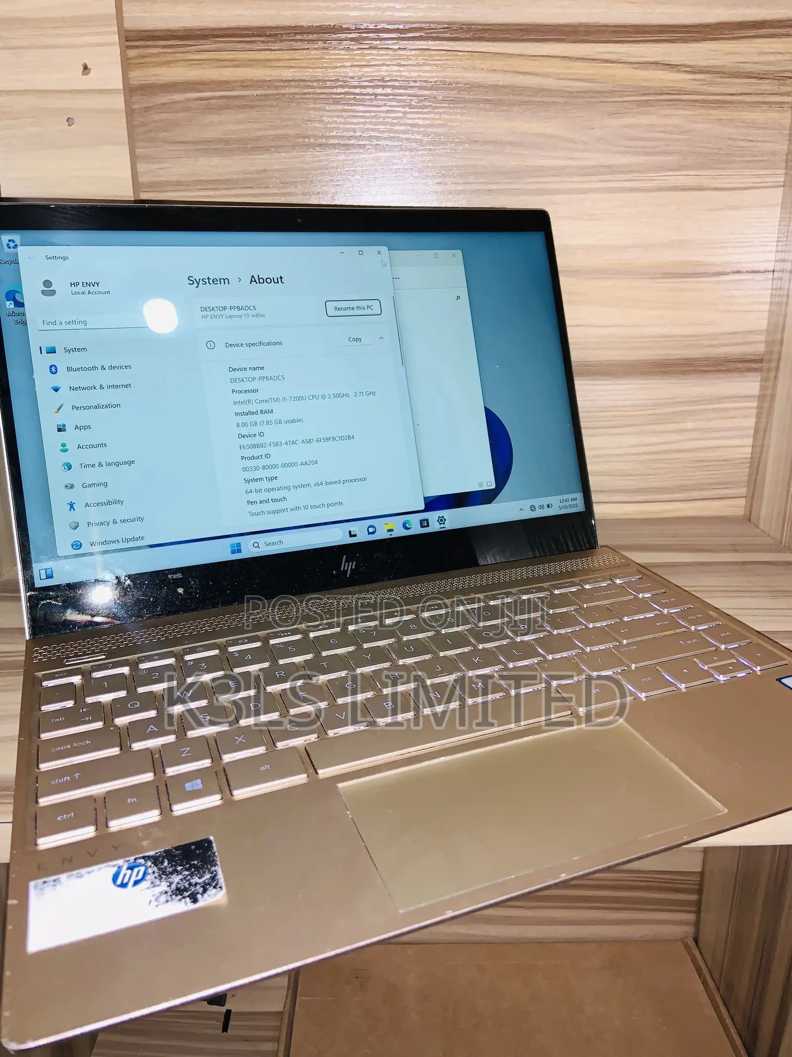Laptop HP Envy 13 8GB Intel Core I5 SSD 512GB