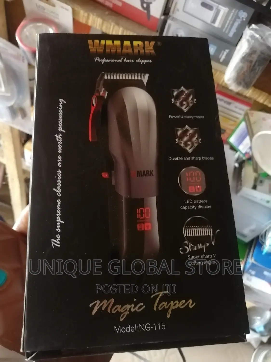 Wmark Rechargeable Hair Cordless Clipper +Trimmer