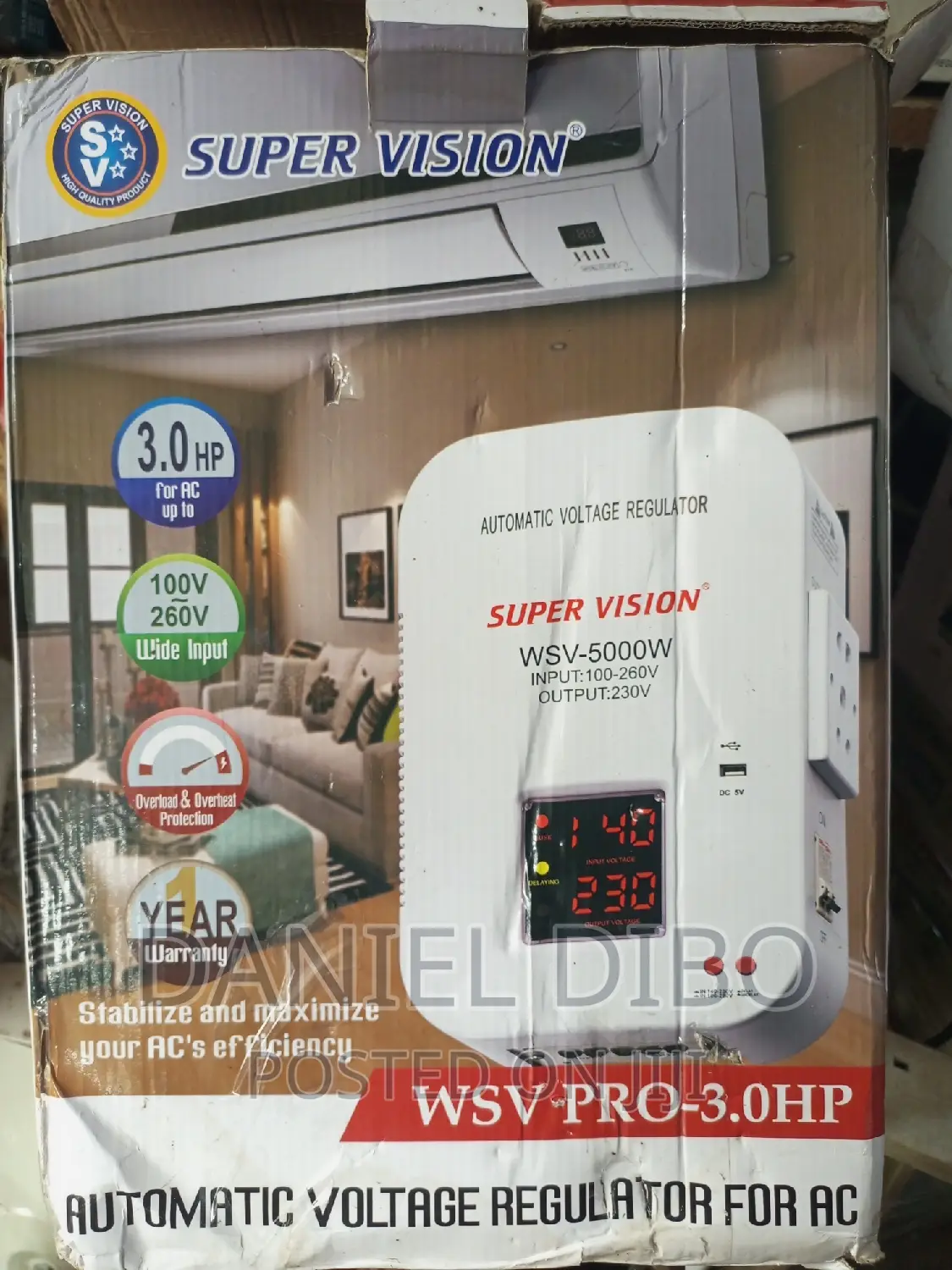 Super Vision Stabilizer 5000watt