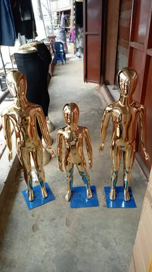 Different Ages Of Gold Children Mannequins Available