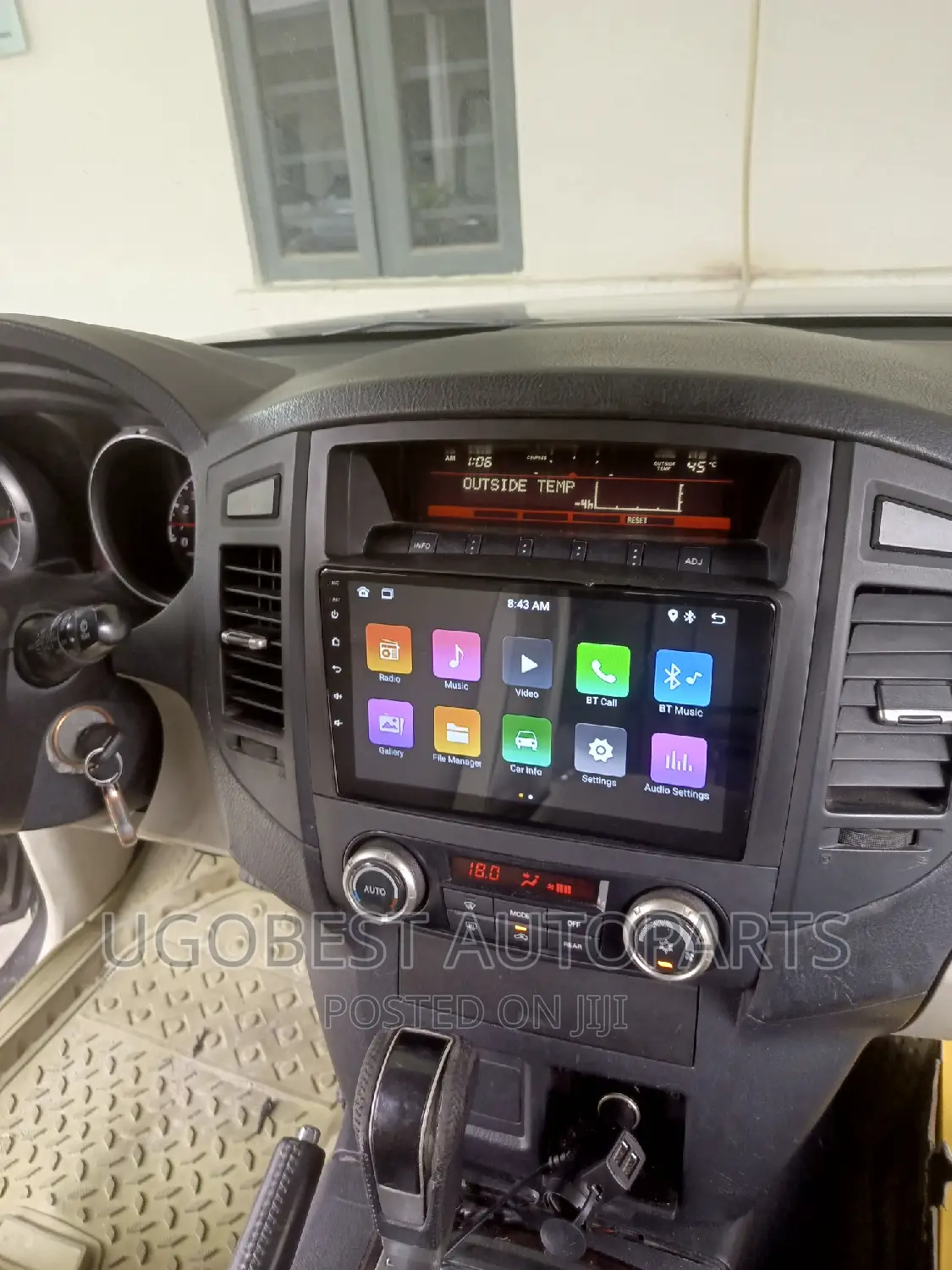 Mistubushi Pajero Android 2006/2014 Wit GPS Navigation (Map)