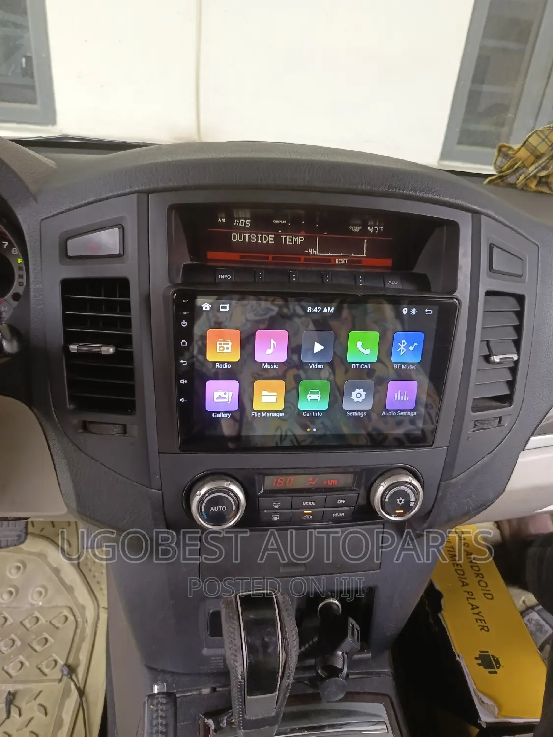 Mistubushi Pajero Android 2006/2014 Wit GPS Navigation (Map)