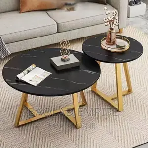 2 in 1 Nordic Marble Design Living Room Center Table