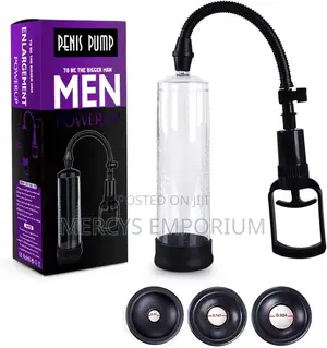 Manual Penis Enlargement Pump With a Trigger Handle + 3 Sea