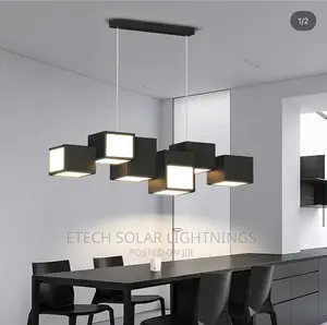 Exclusive Black And White Stair Long Chandelier Light