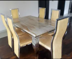 Gold Marble Dining Set