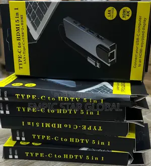 TYPE-C to HDMI5 in 1 LAN+Type-c+USB*2+ HDMI