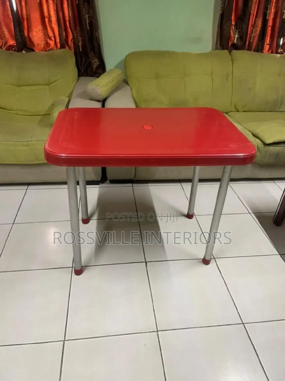 Plastic Aluminium/ Iron Leg Table