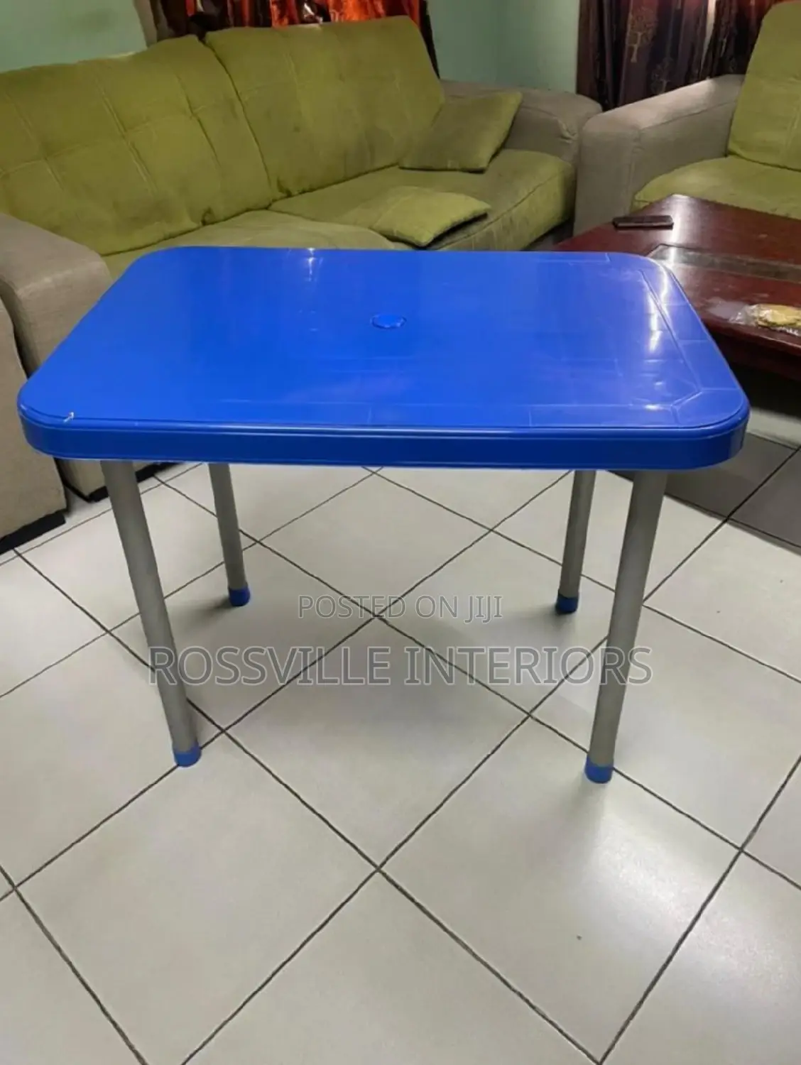 Plastic Aluminium/ Iron Leg Table