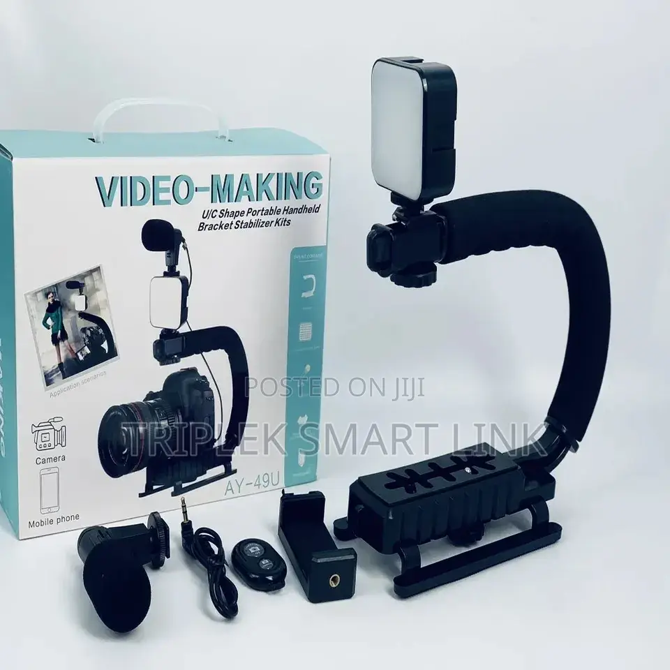 U Shape Vlogging Kit Bracket Stabilizer for Phones Camera
