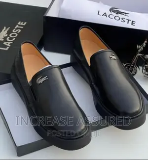 Luxury Lacoste Leather Shoes.
