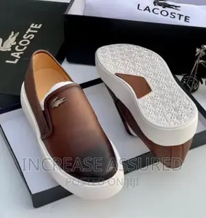 Luxury Lacoste Leather Shoes.