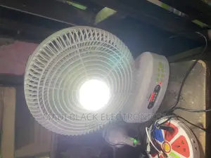 Rechargeable Table Fan With Bluetooth Speaker Ac Dc 12 Inch