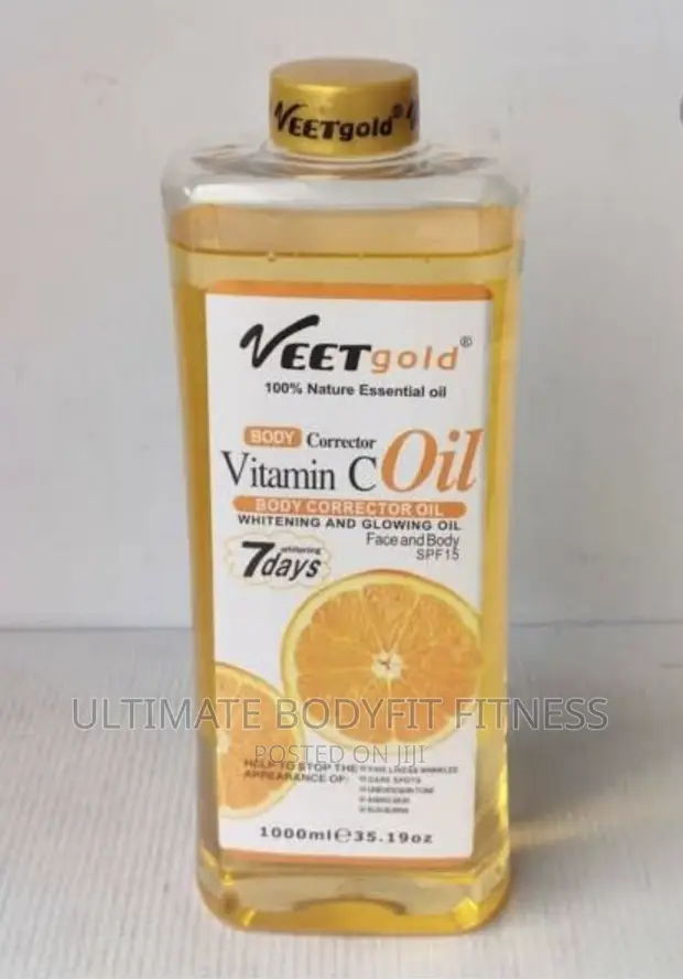 Huile éclaircissante GOLD BODY CORRECTOR Vitamin C 1000 Ml - Whitening & Glowing SPF15