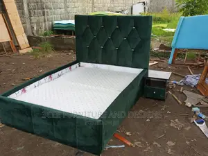 4 and Half Bed Frame, Green