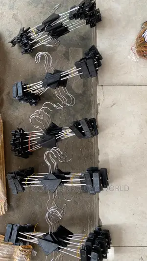 Long Wide Black Clip Hangers Ava