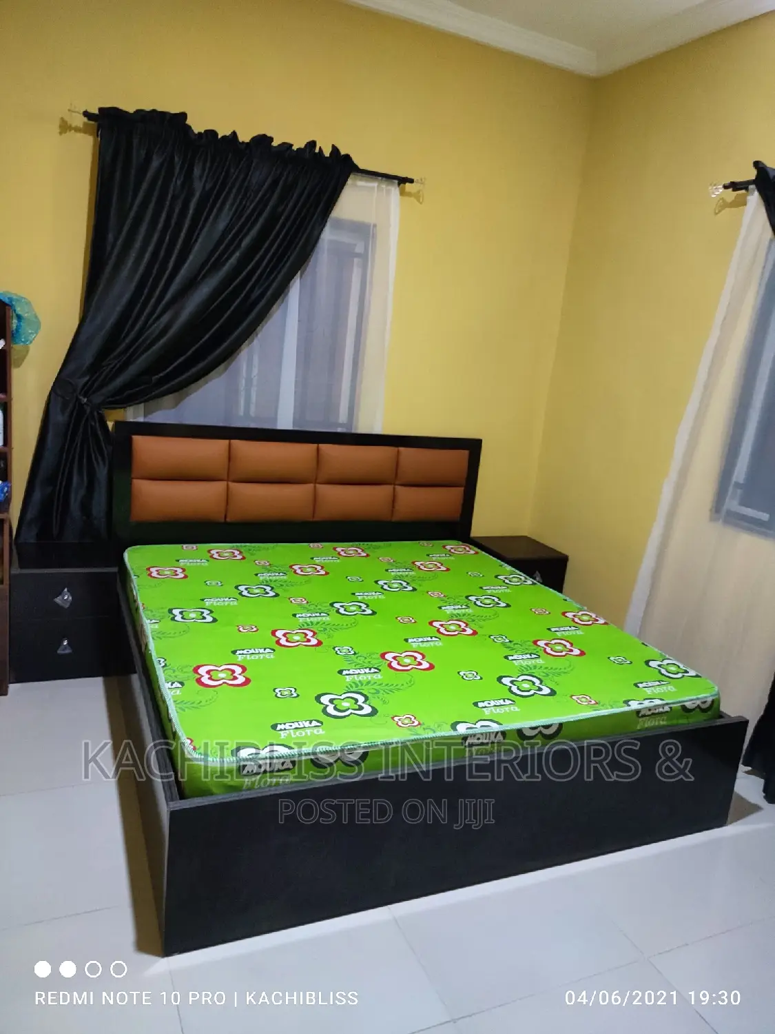 6*6 Bedframe With Side Drawers
