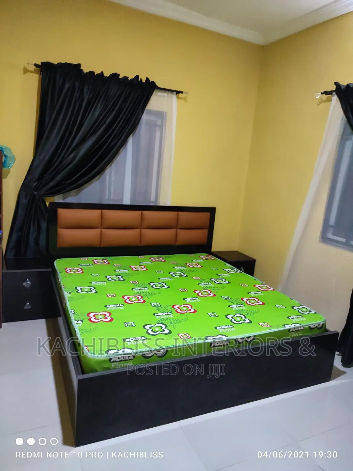 6*6 Bedframe With Side Drawers