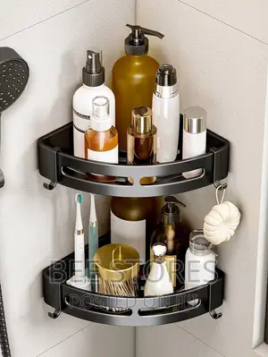 Aluminium Bathroom Toilet Kitchen Corner Rack Shelve