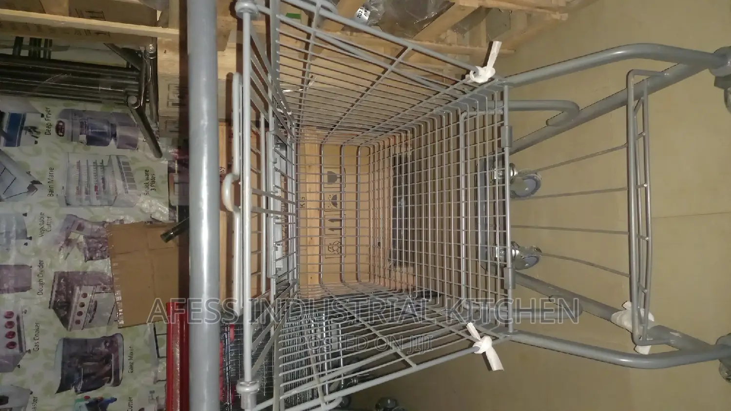 80litres Grey Supermarket Trolley