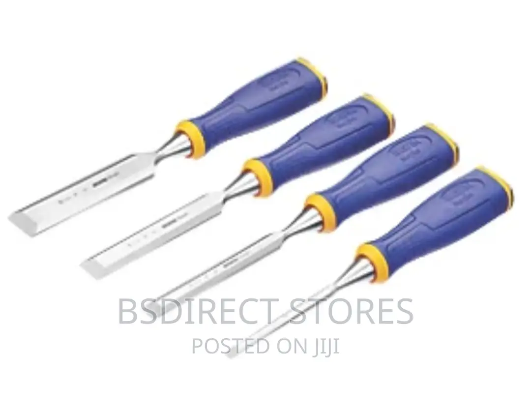 IRWIN M500 Bevel Edge All-Purpose Chisel - Striking Cap Set