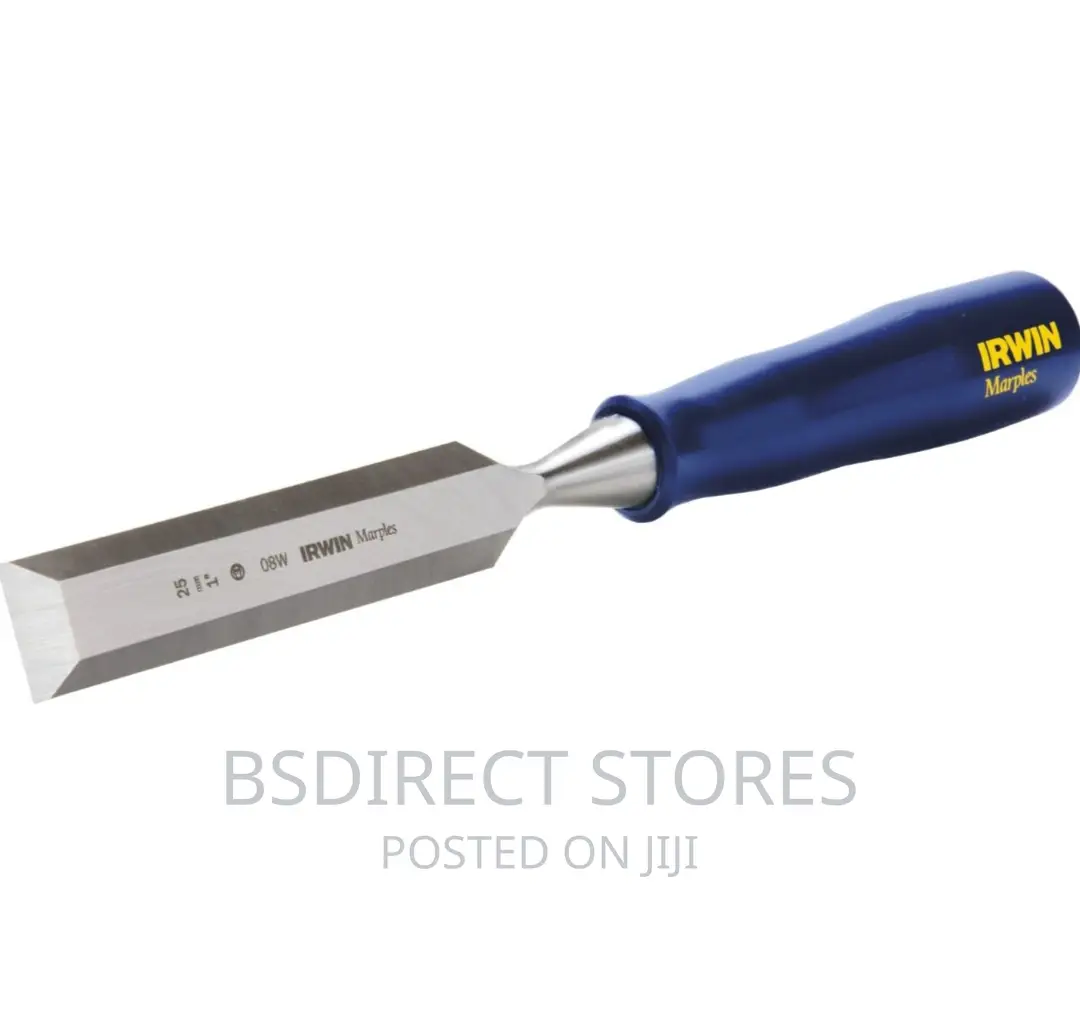 Irwin Marples Bevel Edge Chisel Blue Chip Handle Set Of 3