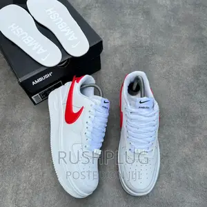 Nike Air Force 1 Low Sp Ambush White/ Red Swoosh