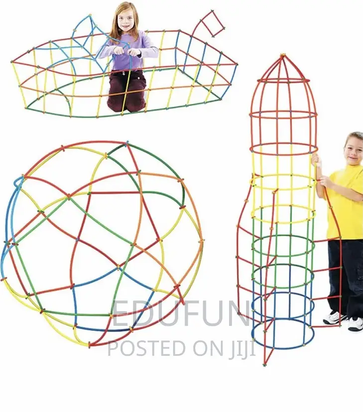 Kids Educational Building Straw Constructor Toys-Stem