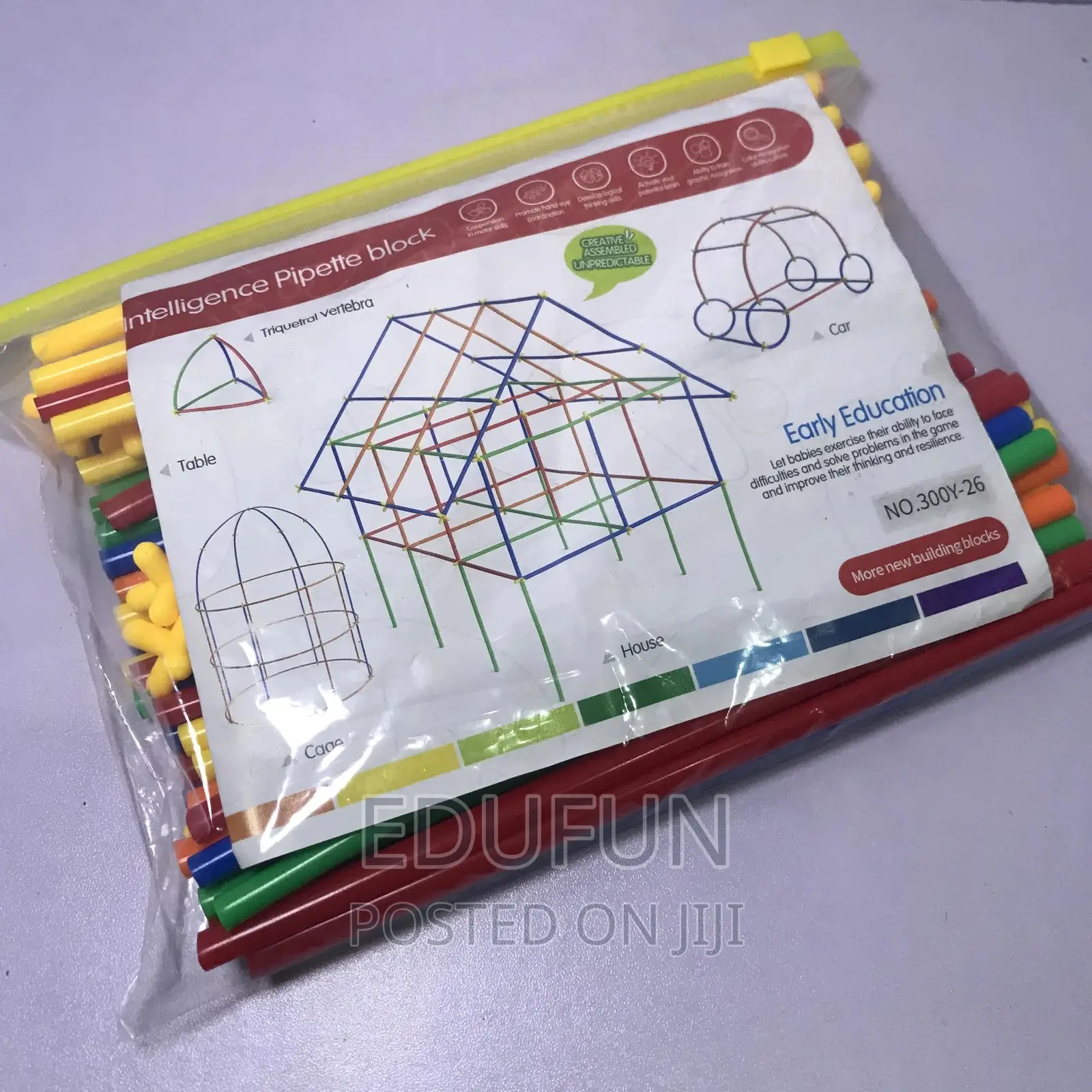 Kids Educational Building Straw Constructor Toys-Stem