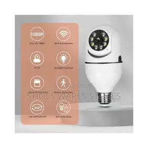 360° Wifi Camera | Panoramic CCTV Bulb