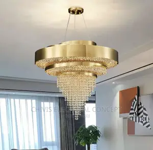 Large Modern Crystal Chandelier for Living Room Luxury Home