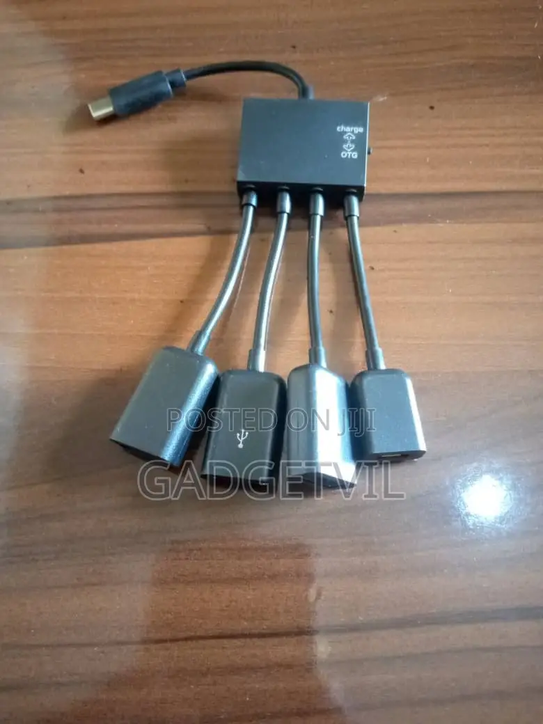 Type C To 3 Usb A Ports + 1 Micro Usb Port Otg Cable