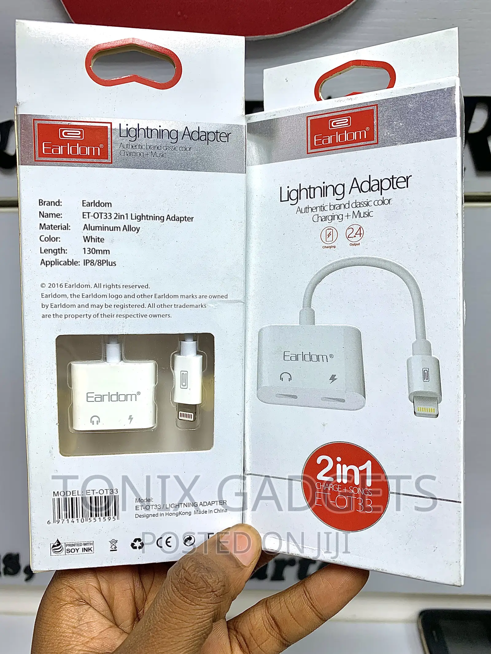 2-in-1 Lightning Switch Jack - Charging + Audio Listener