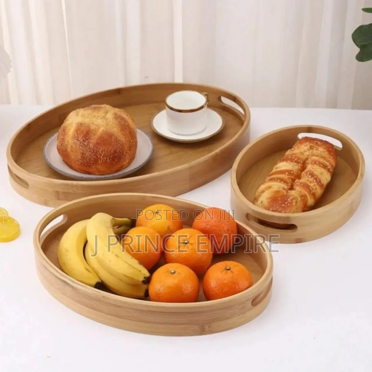 An Oval Bamboo Tray