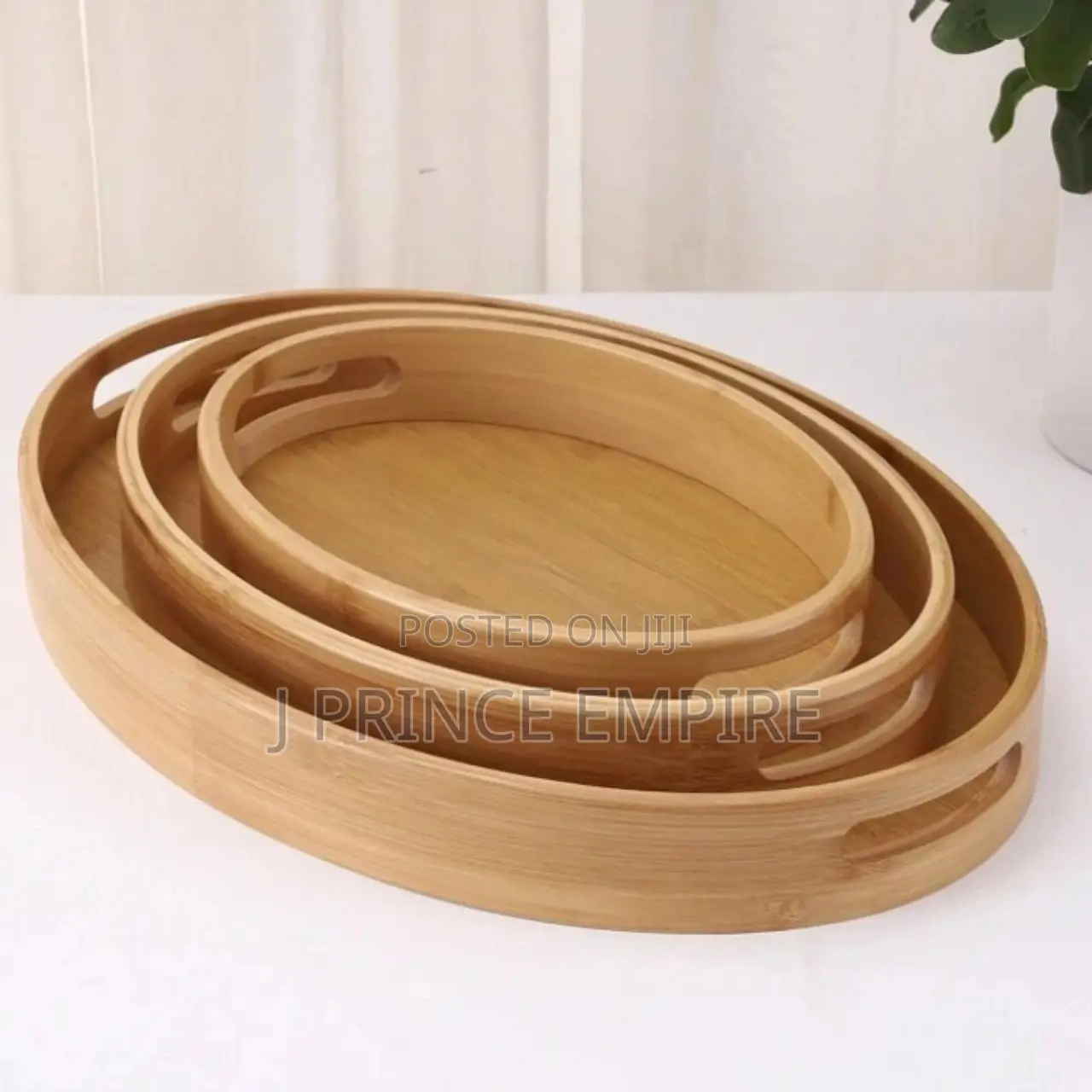 An Oval Bamboo Tray