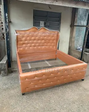 6ftby6ft Leather Padded Bedframe
