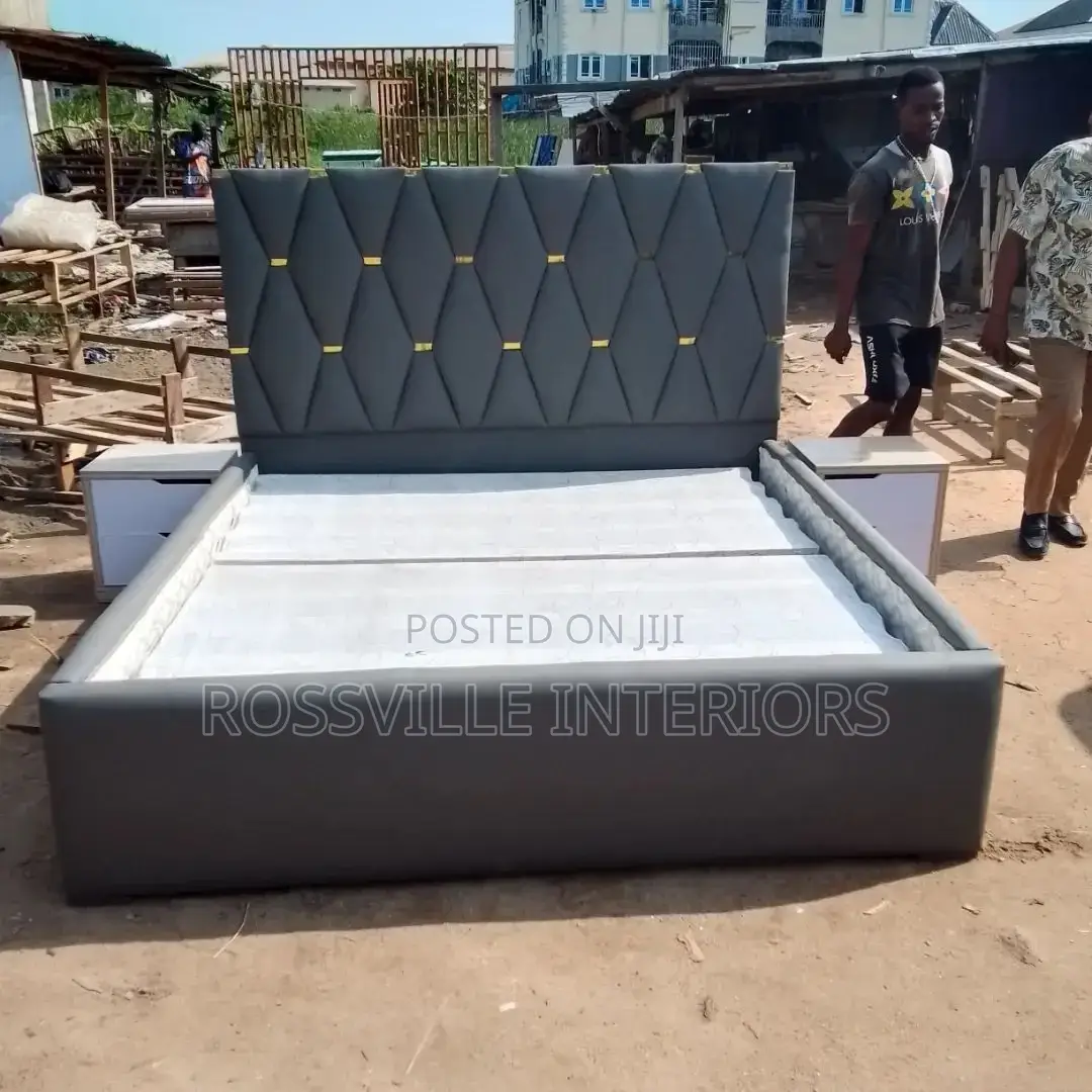 6ftby6ft Leather Padded Bedframe